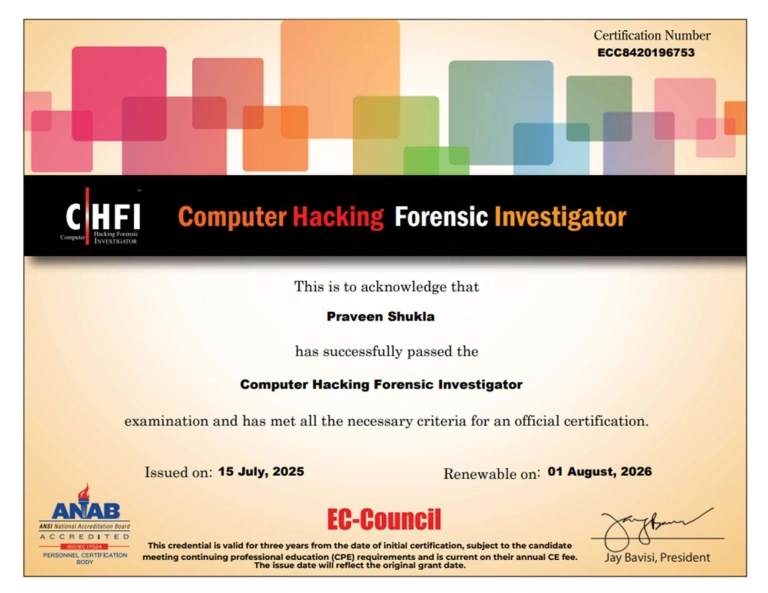 EC-Council Certificate 4